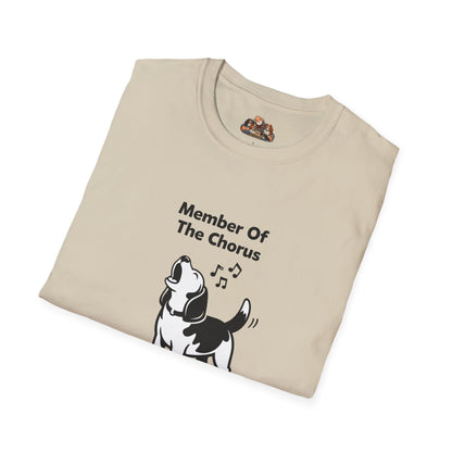 Member Of The Chorus  —  Black And White Minimalist Family Collection For Adult Dog Lovers