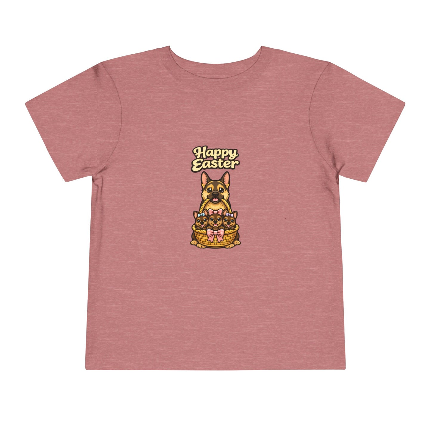 German Shepherd Family Happy Easter -- Toddler Dog Lover Tee