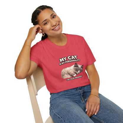 My Cat Is My Personality – "The Calm Presence" – Personalized Custom Cat Shirt