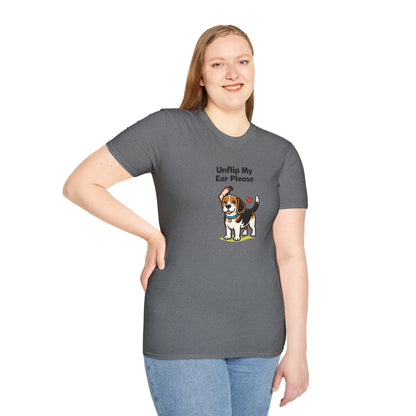 Unflip My Ear Please  — Soft-Color Minimalist Family Collection For Adult Dog Lovers