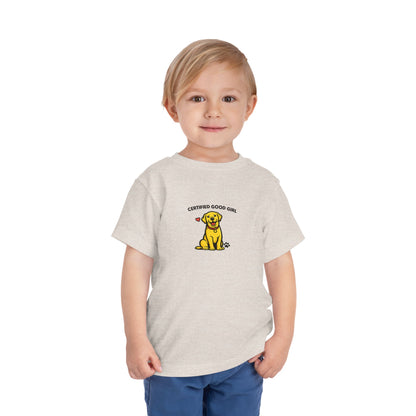 Certified Good Girl -- Toddler Dog Lover Tee