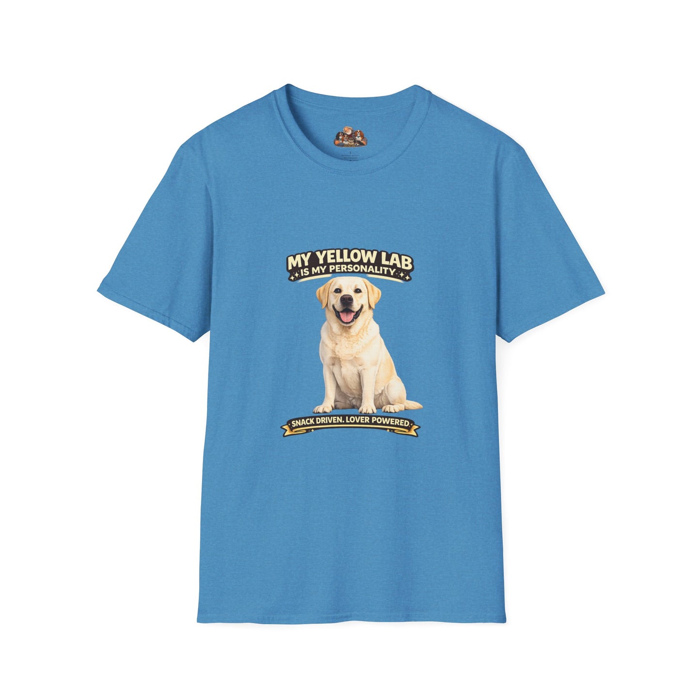 My Yellow Lab is My Personality – Snack Driven. Love Powered. – Personalized Dog Breed Shirt