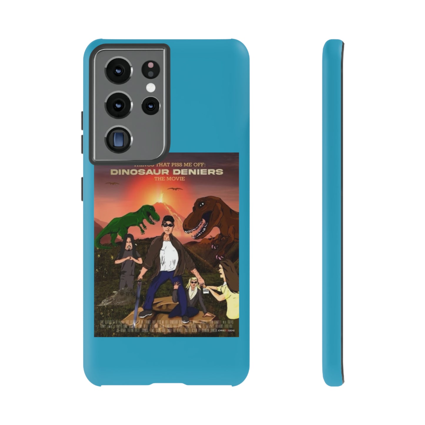 Dinosaur Deniers: The Movie Tough Phone Case (turquoise)