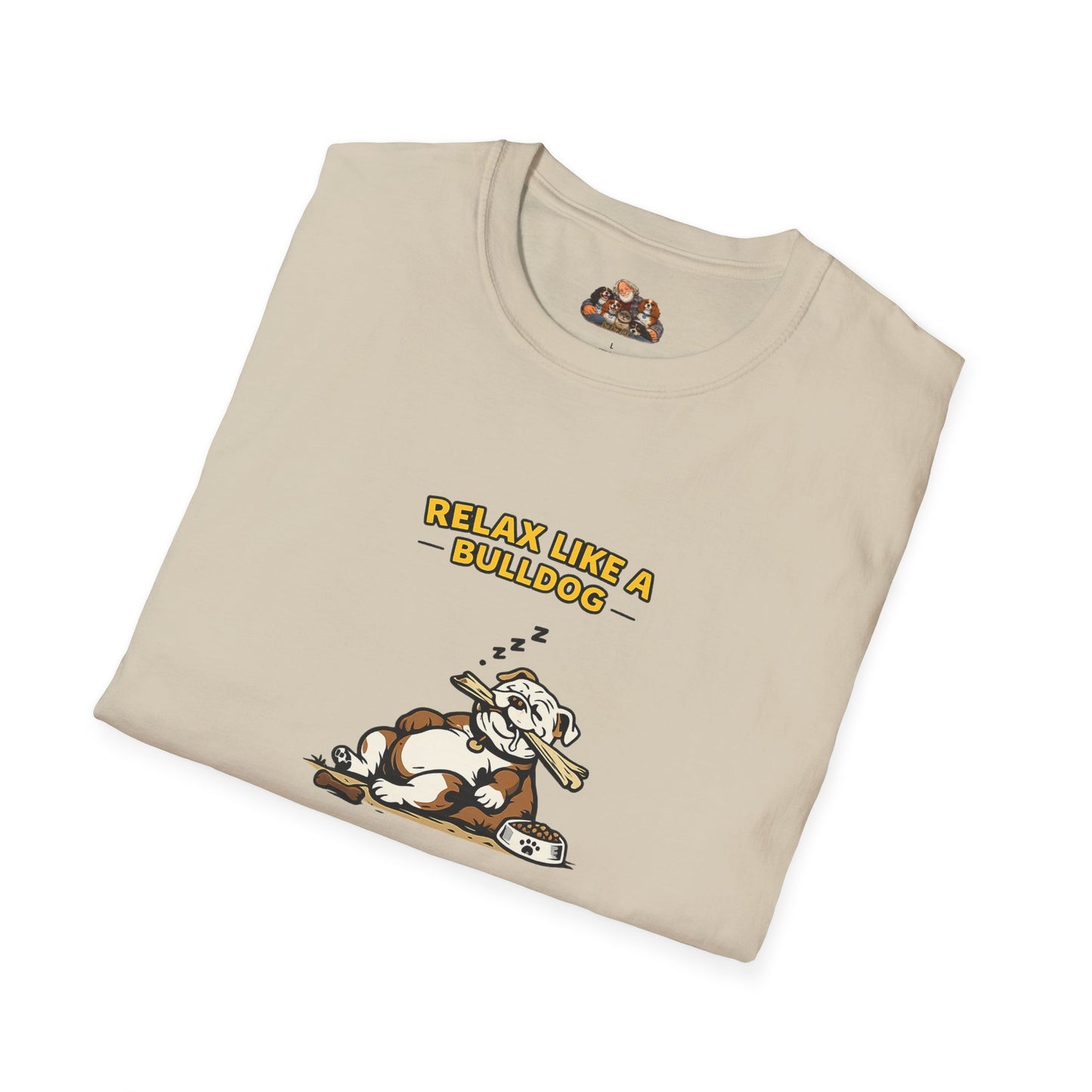 Relax Like A Bulldog  —  Soft-Color Minimalist Family Collection For Adult Dog Lovers