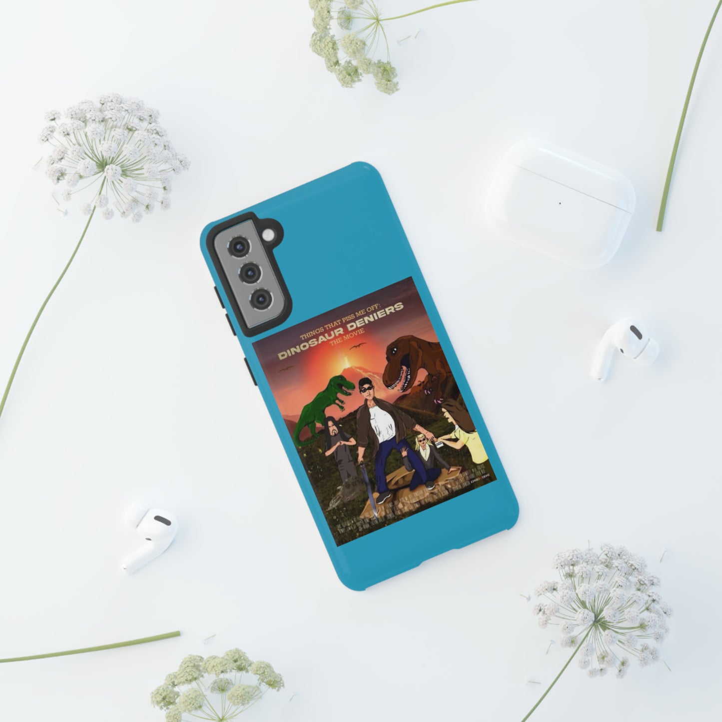 Dinosaur Deniers: The Movie Tough Phone Case (turquoise)