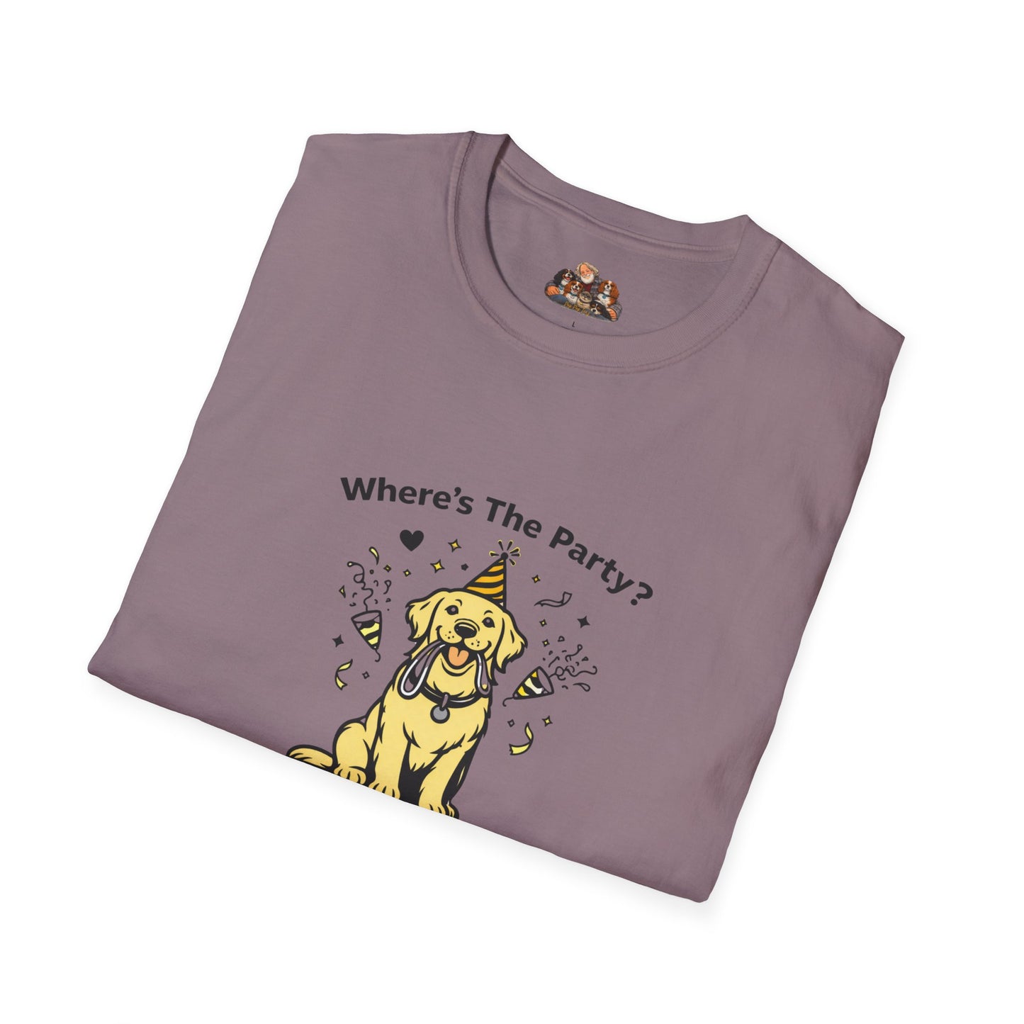 Where's The Party? -- Soft-Color Minimalist Family Collection For Adult Dog Lovers
