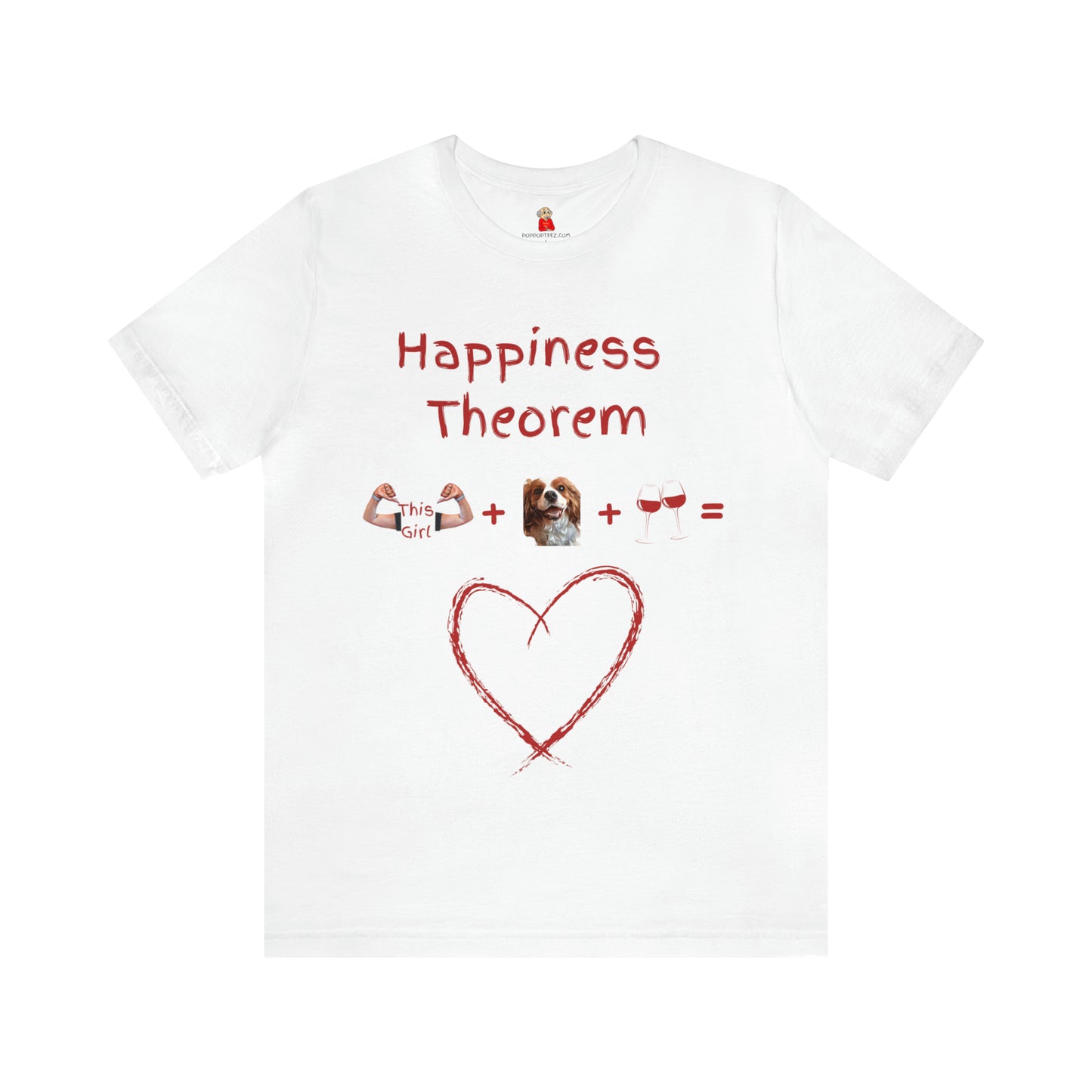 This Girl + Cavalier + Wine = Happiness Unisex Jersey Tee