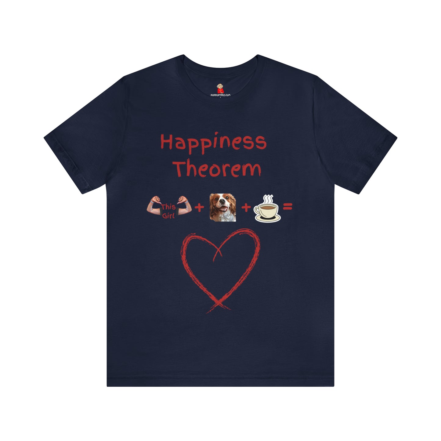 This Girl + Cavalier + Coffee = Happiness   Unisex Jersey Tee