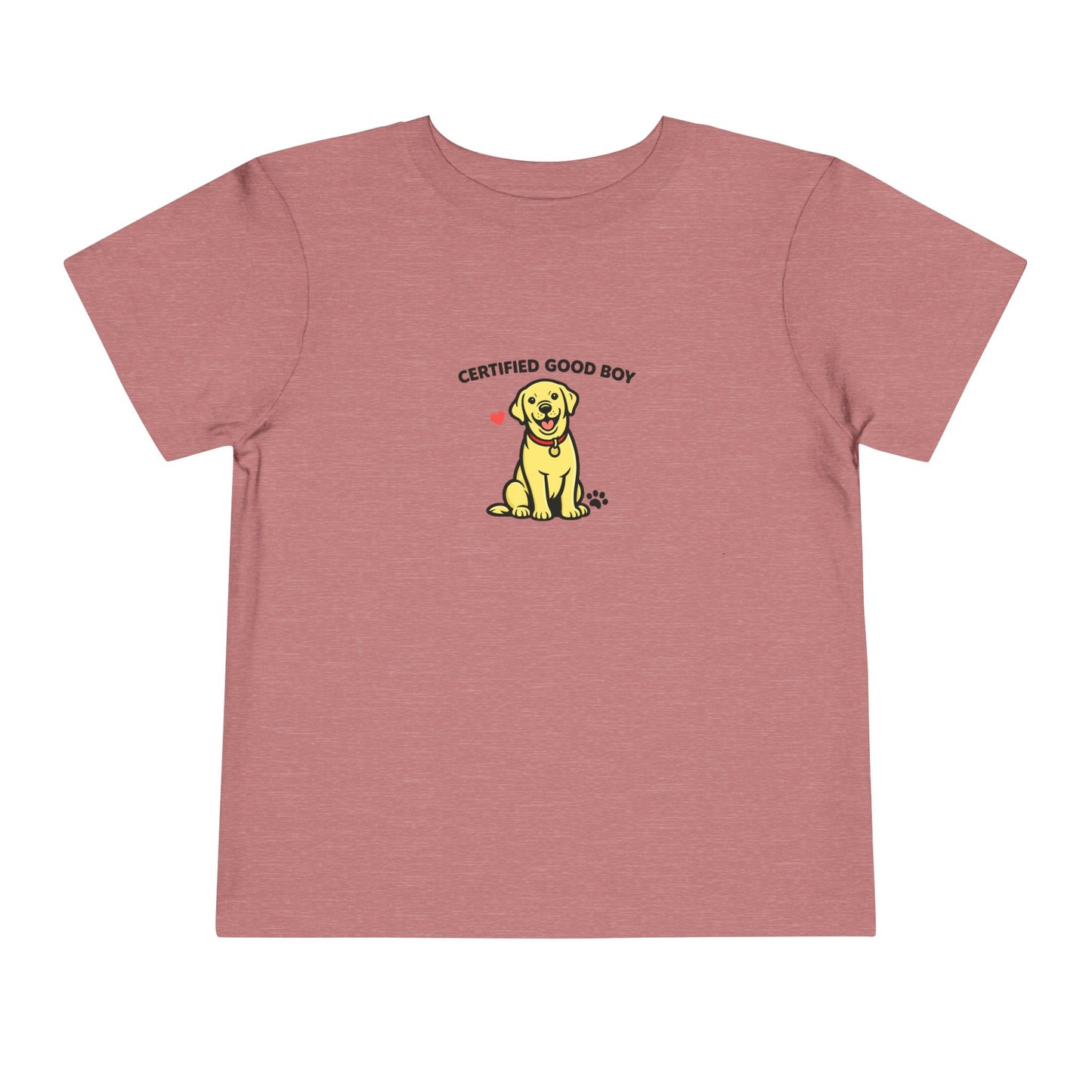 Certified Good Boy-- Toddler Dog Lover Tee