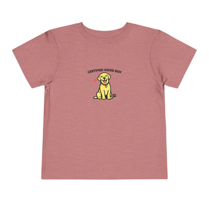 Certified Good Boy-- Toddler Dog Lover Tee