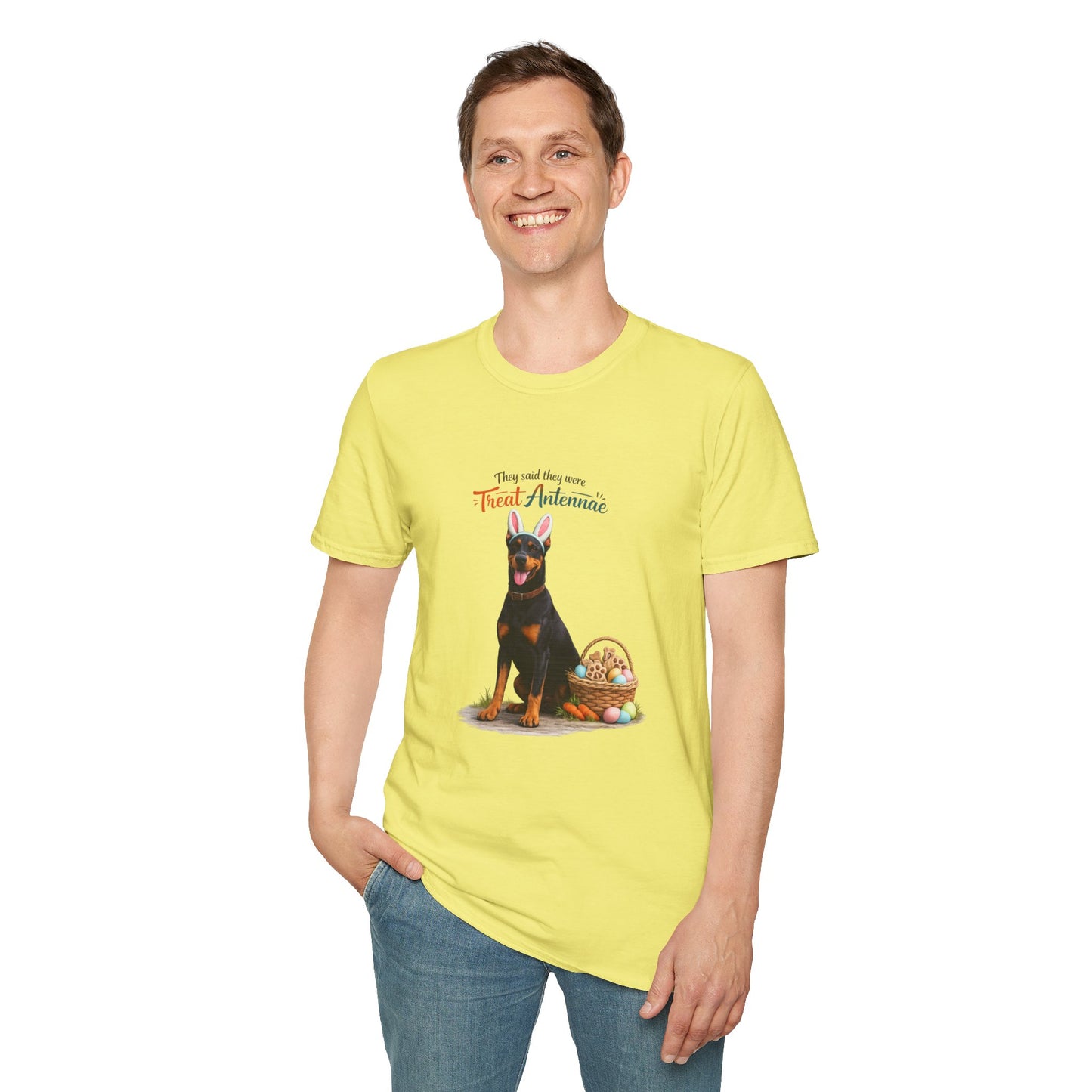 Doberman Treat Antenna™ – Easter Dog Lover Tee