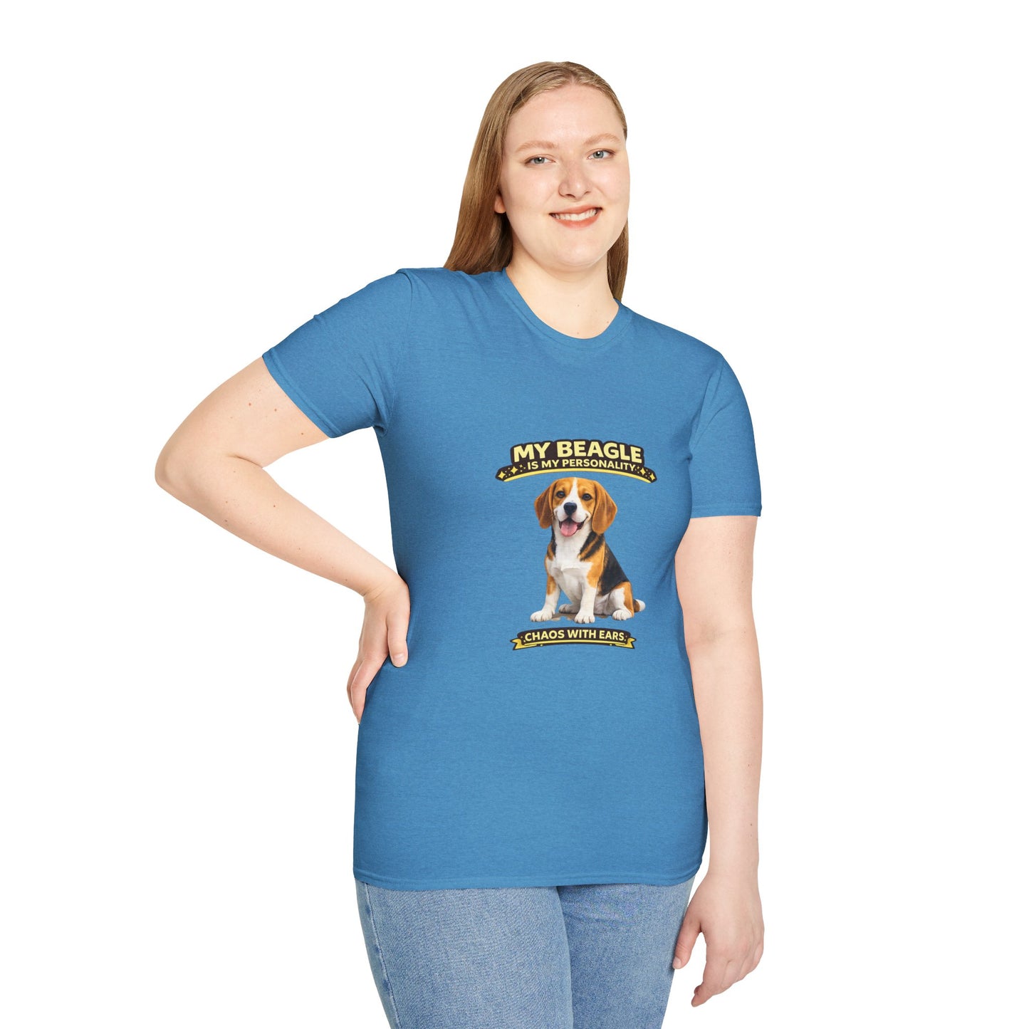My Beagle Is My Personality – Chaos With Ears – Personalized Dog Tee