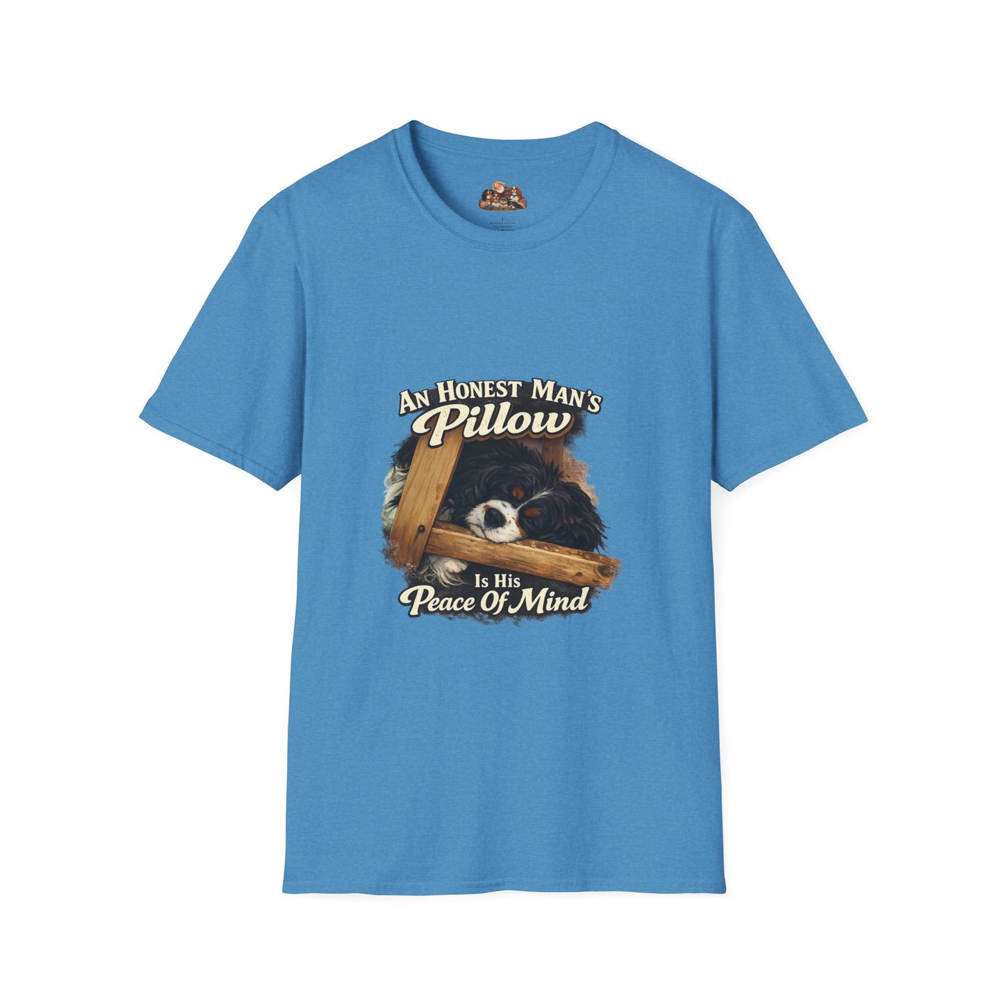 An Honest Man's Pillow Is His Peace Of Mind  —  Dog Lover T-Shirt