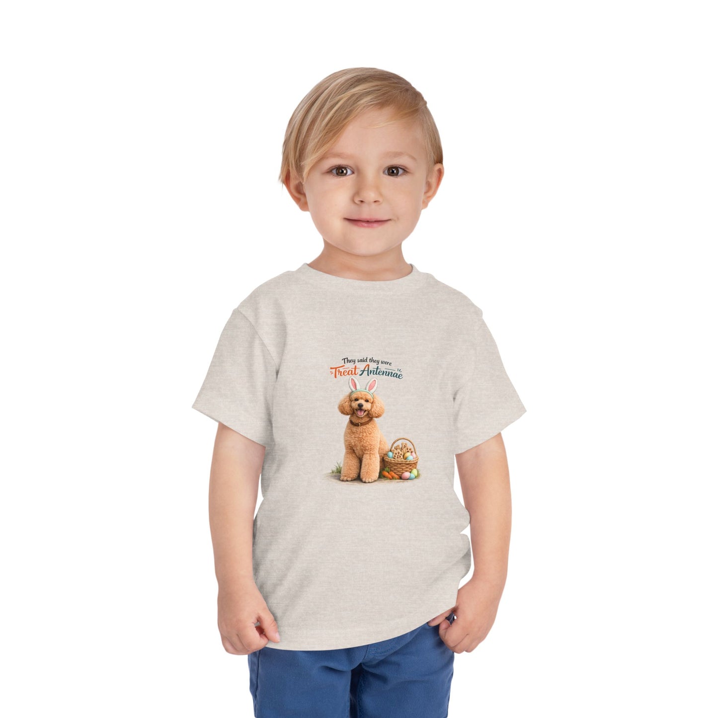Poodle Treat Antennae™ -- Toddler Dog Lover Tee