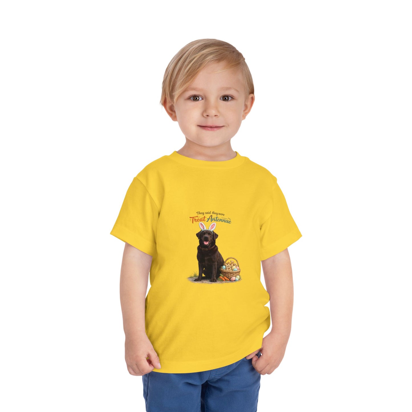 Chocolate Lab Treat Antennae™ -- Toddler Dog Lover Tee