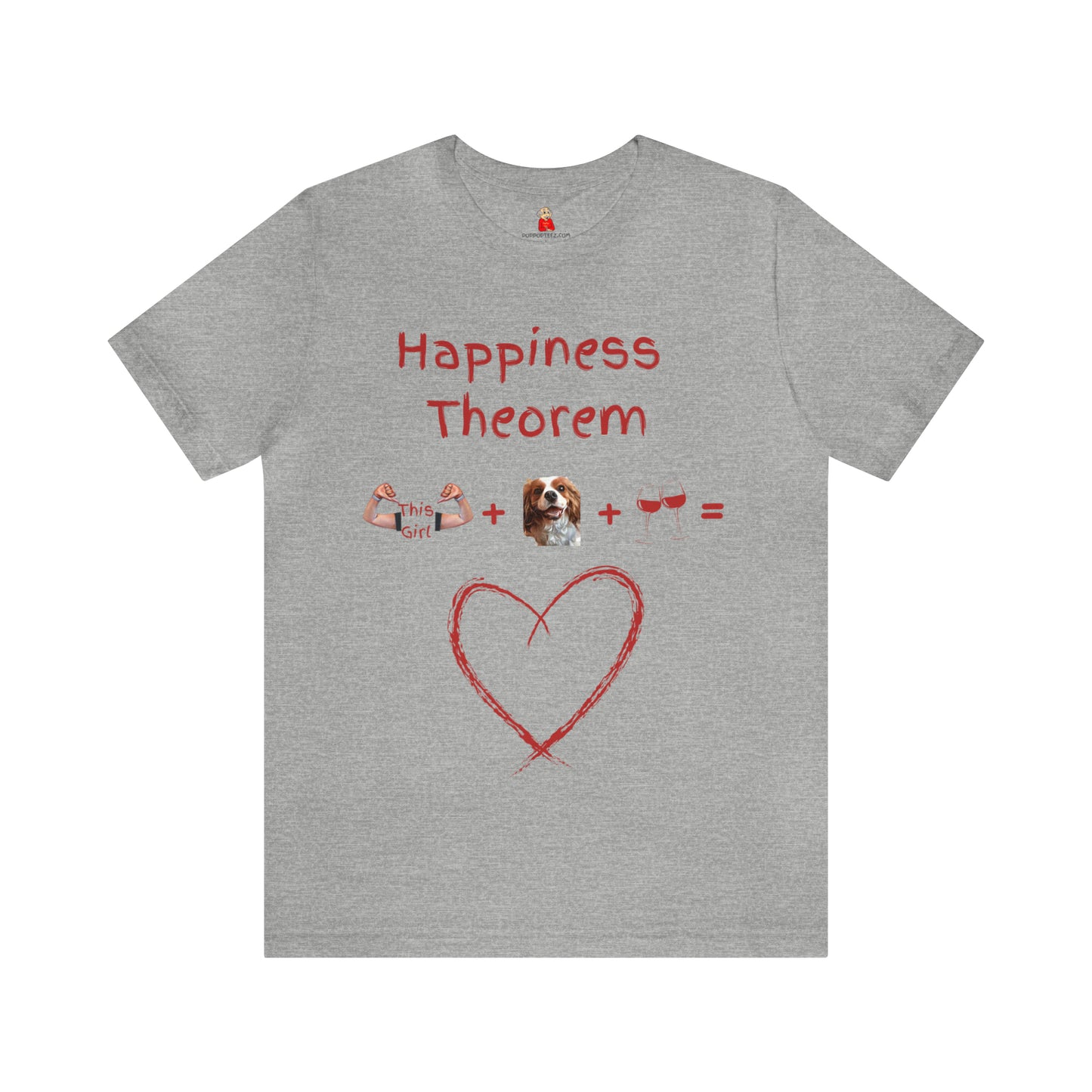 This Girl + Cavalier + Wine = Happiness Unisex Jersey Tee