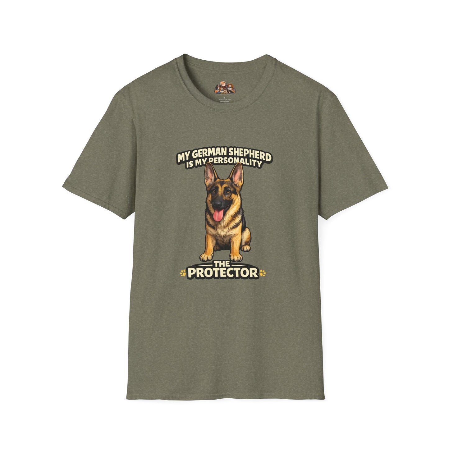 My German Shepherd Is My Personality -- The Protector -- Personalized Dog Breed Tee