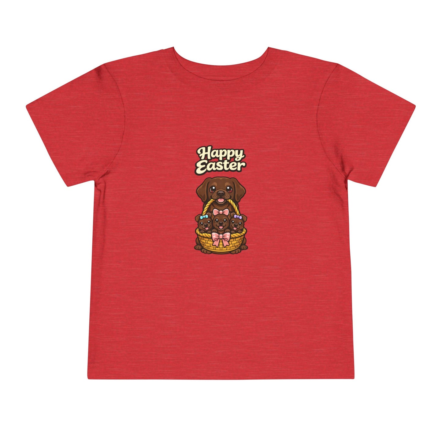 Chocolate Labrador Retriever Family Happy Easter -- Toddler Dog Lover Tee