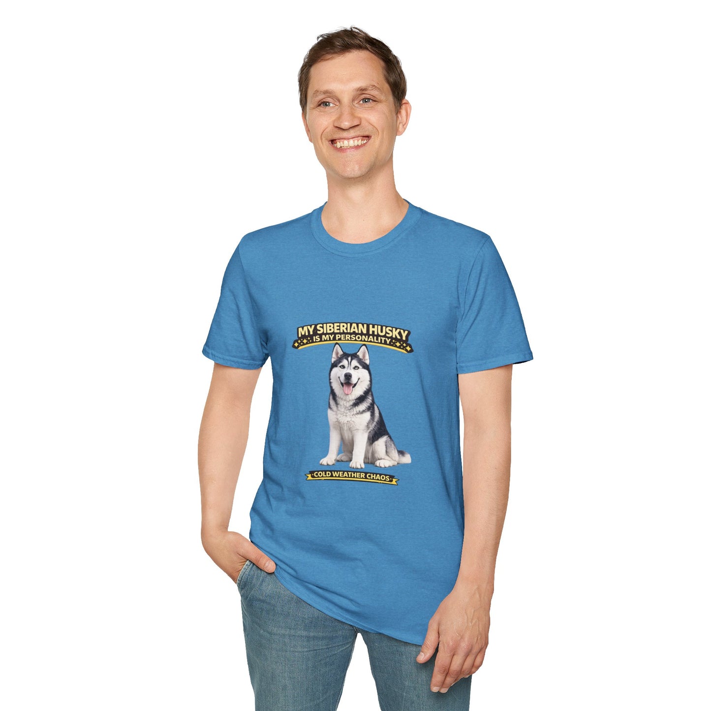 My Siberian Husky Is My Personality – Cold Weather Chaos – Personalized Dog Breed Tee