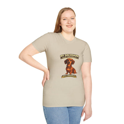 My Dachshund Is My Personality – Spicy Personality  – Personalized Dog Tee