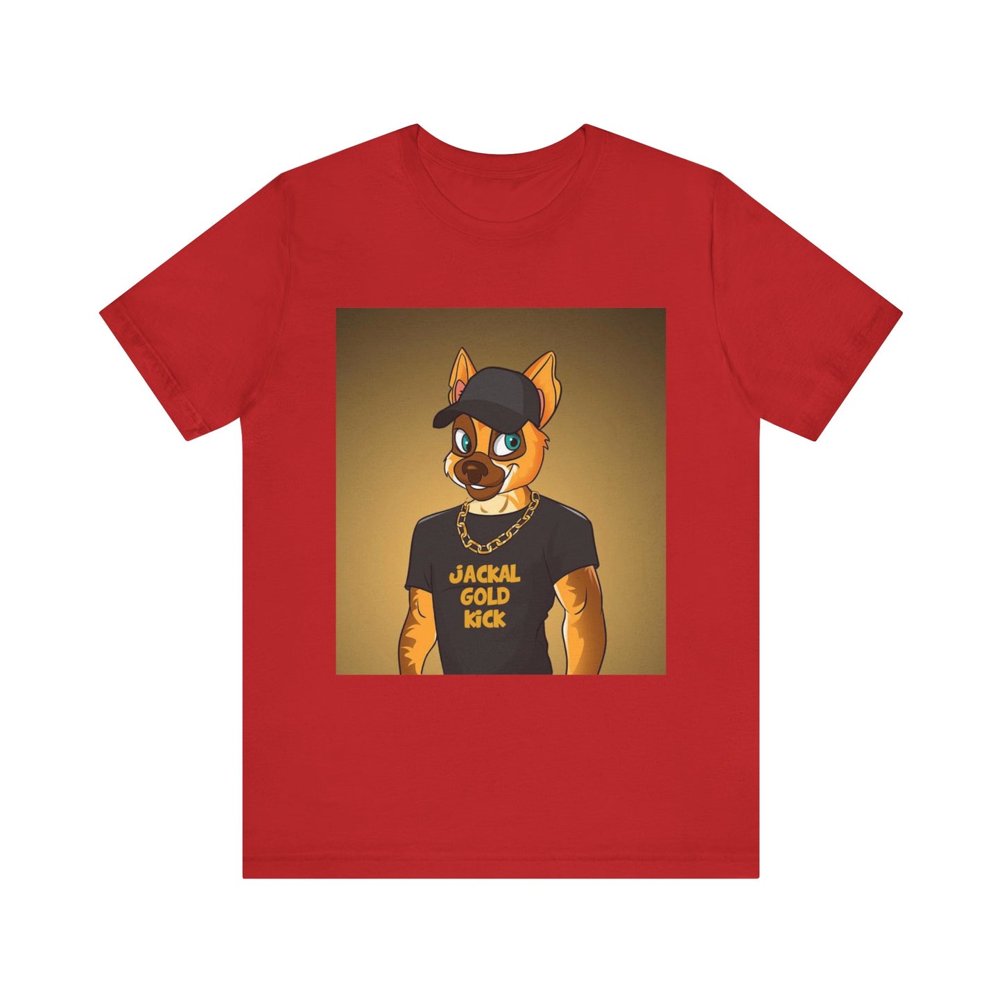 ‘Jackal Gold Kick’ Unisex Jersey Short Sleeve Tee