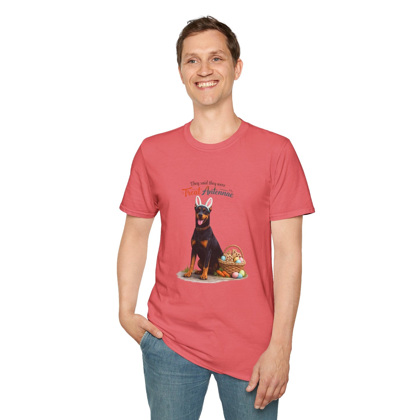Doberman Treat Antenna™ – Easter Dog Lover Tee