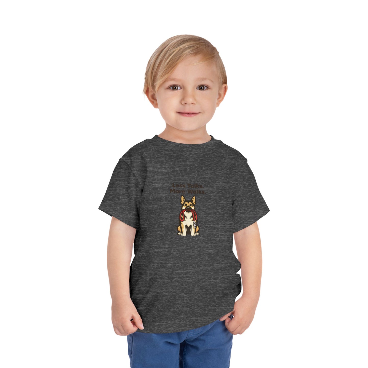 Less Talks. More Walks.  -- Toddler Dog Lover Tee