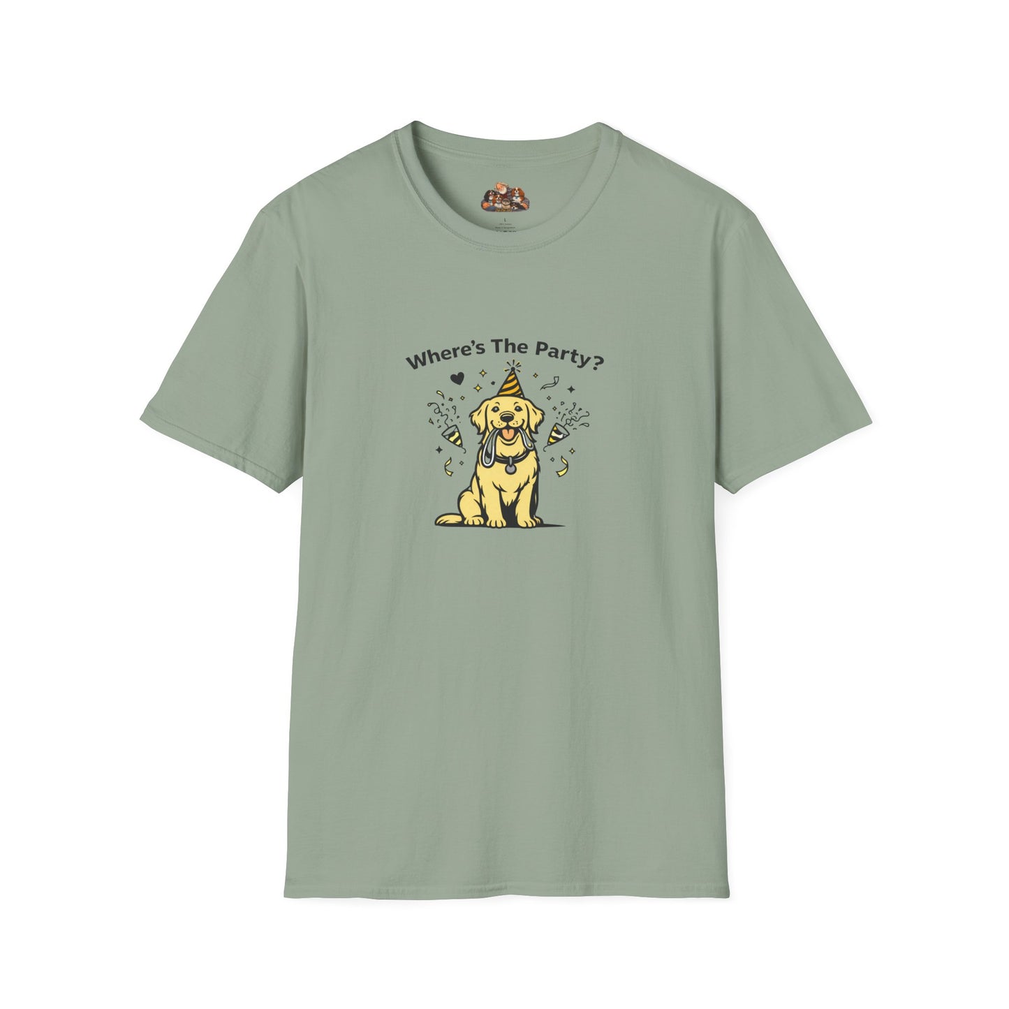 Where's The Party? -- Soft-Color Minimalist Family Collection For Adult Dog Lovers