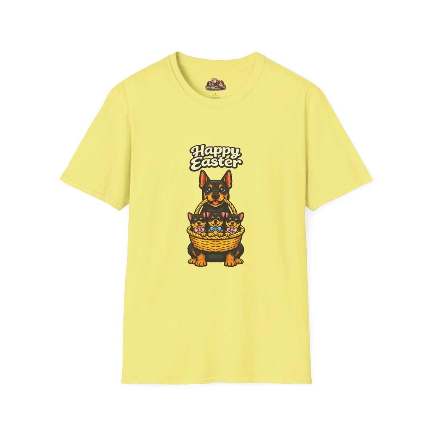 Doberman Family "Happy Easter"