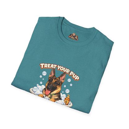 Bath Time Survivor – Personalized Dog Spa T-Shirt – Paw Spa Days Remembered
