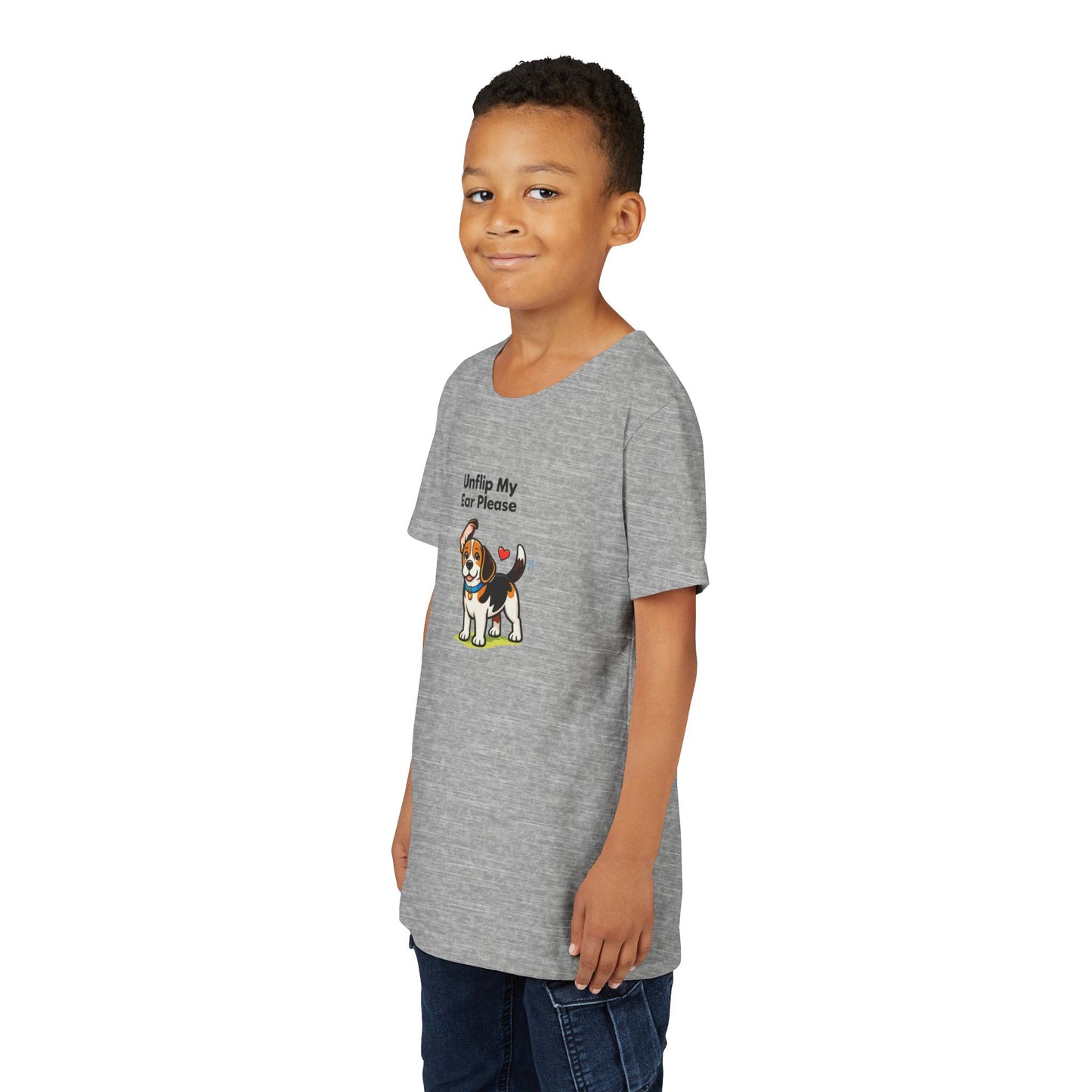 Unflip My Ear Please -- Youth Dog Lover Tee