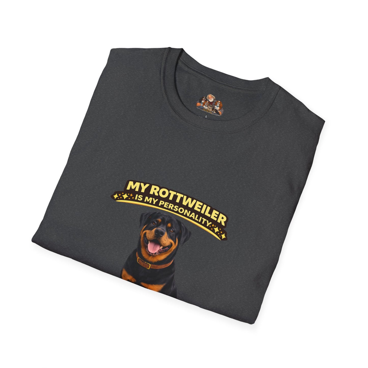 My Rottweiler Is My Personality – Built For Protection – Personalized Dog Breed Tee