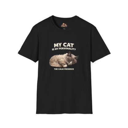 My Cat Is My Personality – "The Gentle Presence" – Personalized Custom Cat Shirt