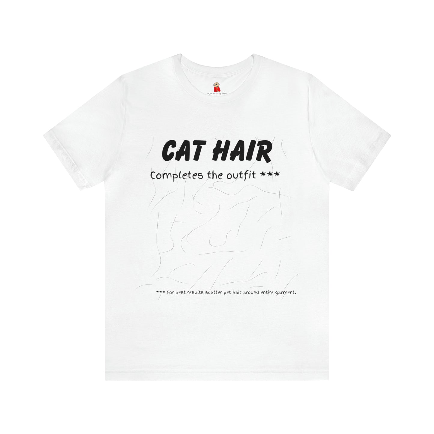 BLACK Cat Hair Completes the Outfit Unisex Jersey Tee