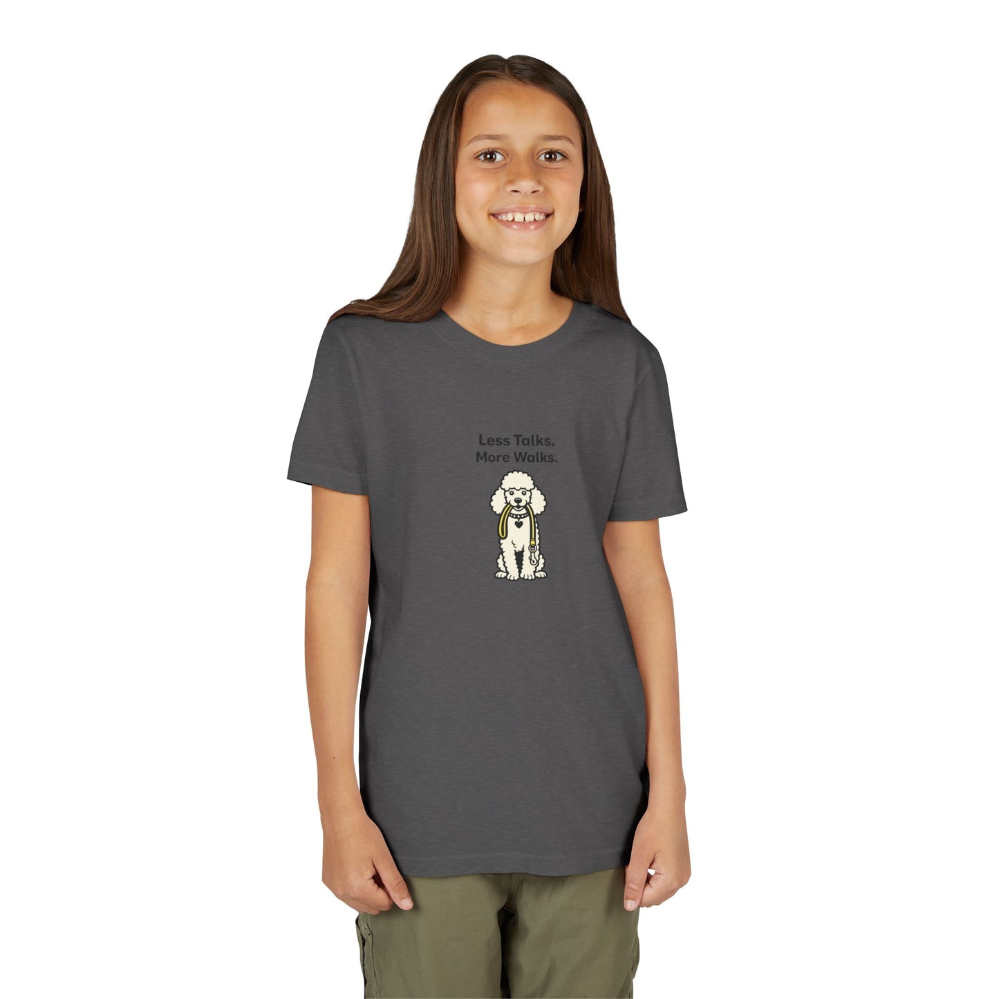 Less Talks. More Walks. -- Youth Dog Lover Tee