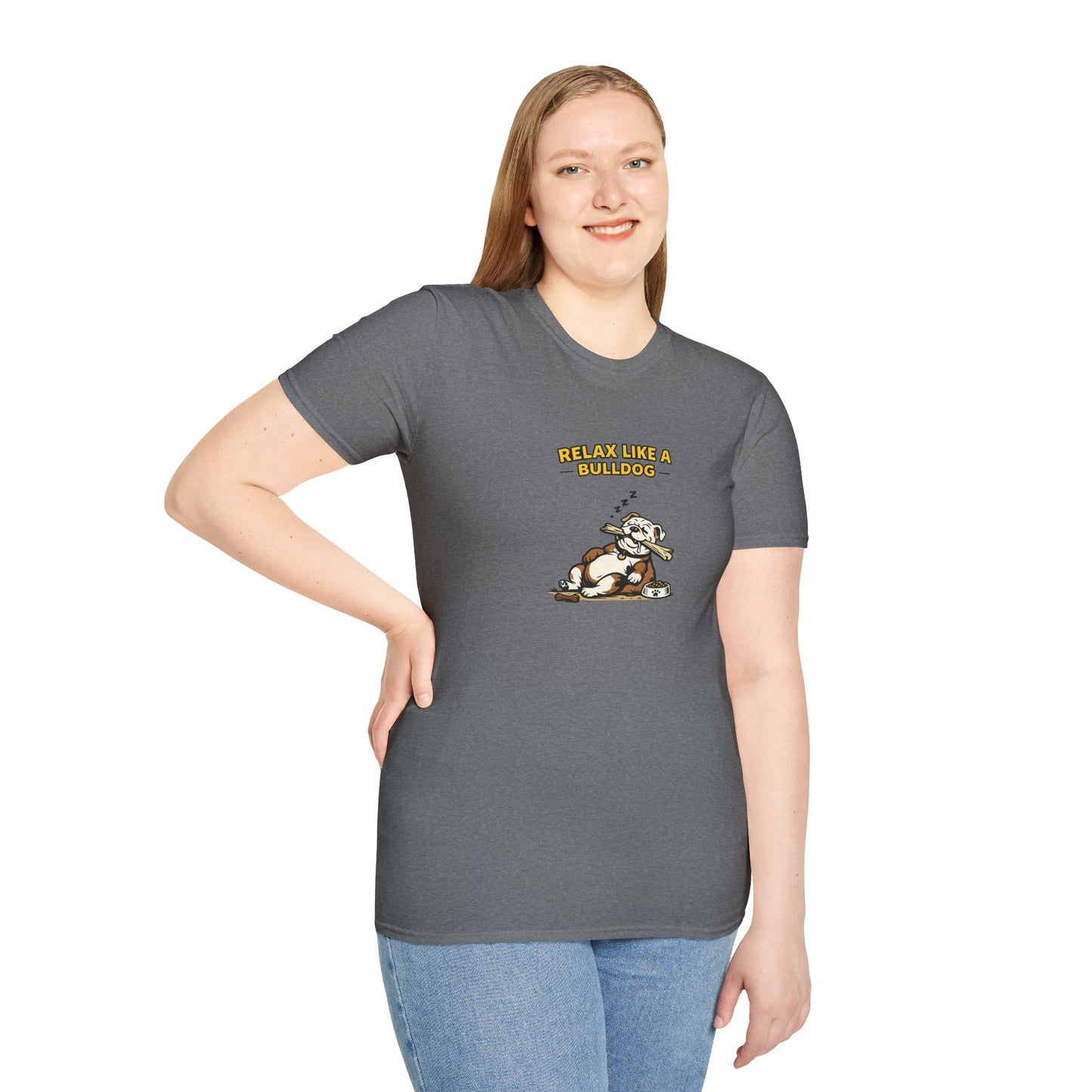 Relax Like A Bulldog  —  Soft-Color Minimalist Family Collection For Adult Dog Lovers