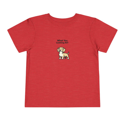 What You Looking At?  -- Toddler Dog Lover Tee