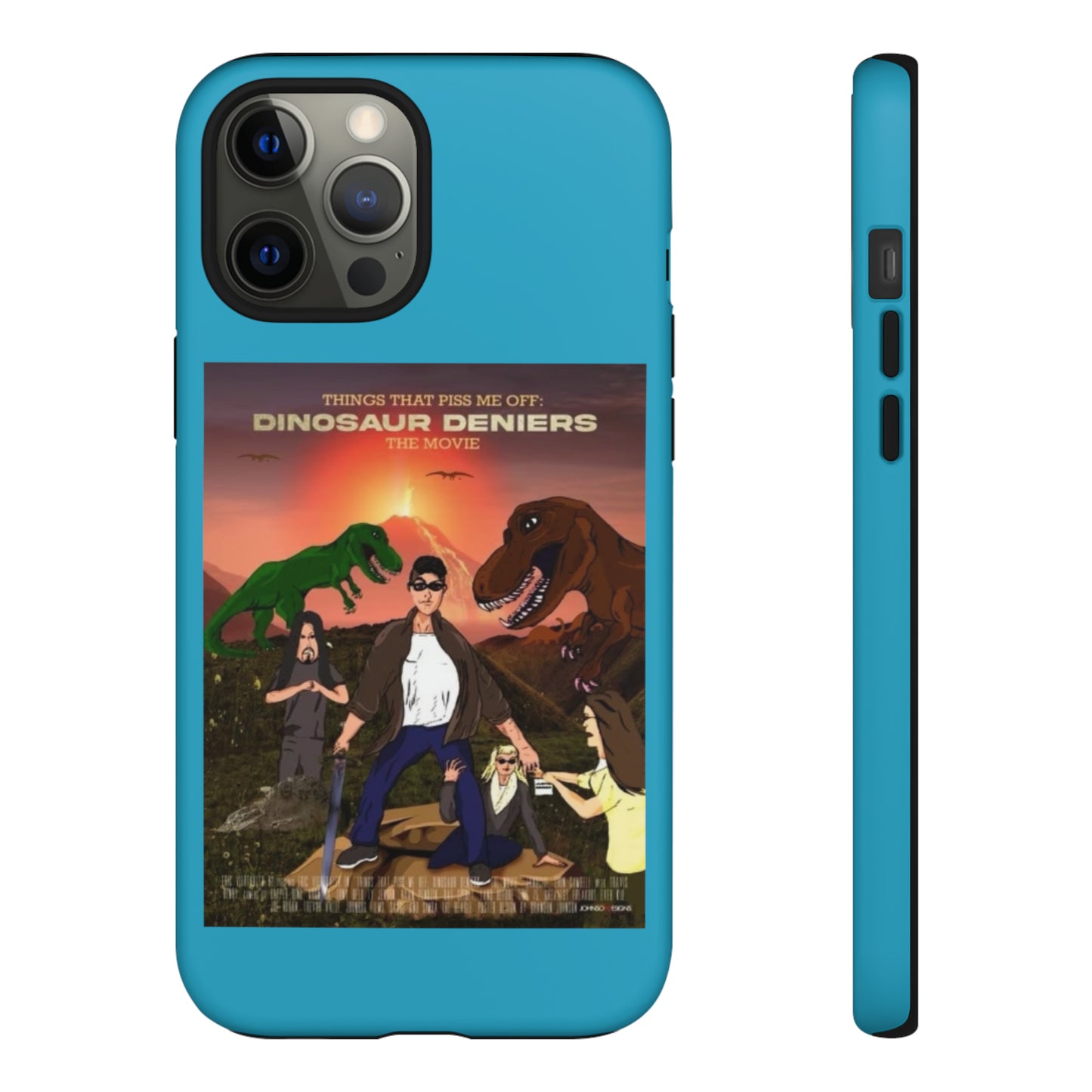 Dinosaur Deniers: The Movie Tough Phone Case (turquoise)