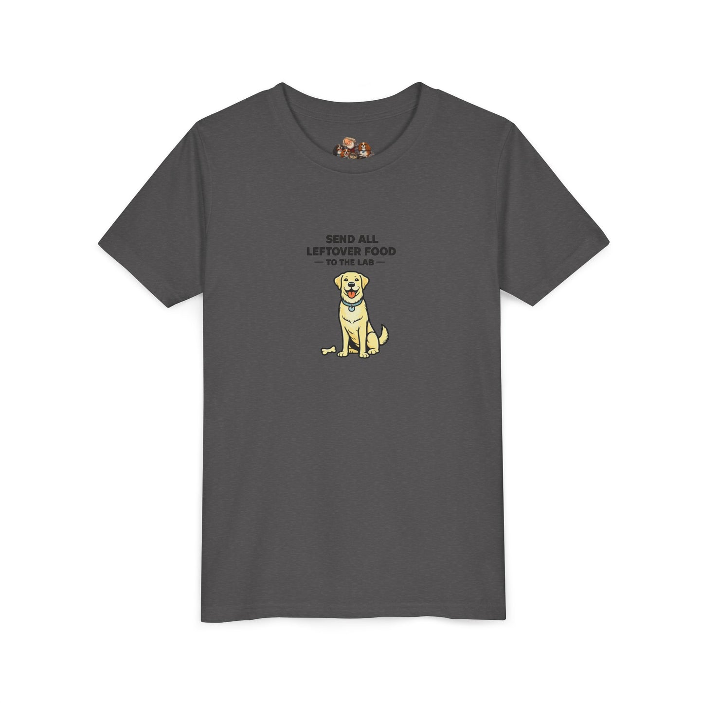 Send All Leftover Food To The Lab -- Youth Dog Lover Tee