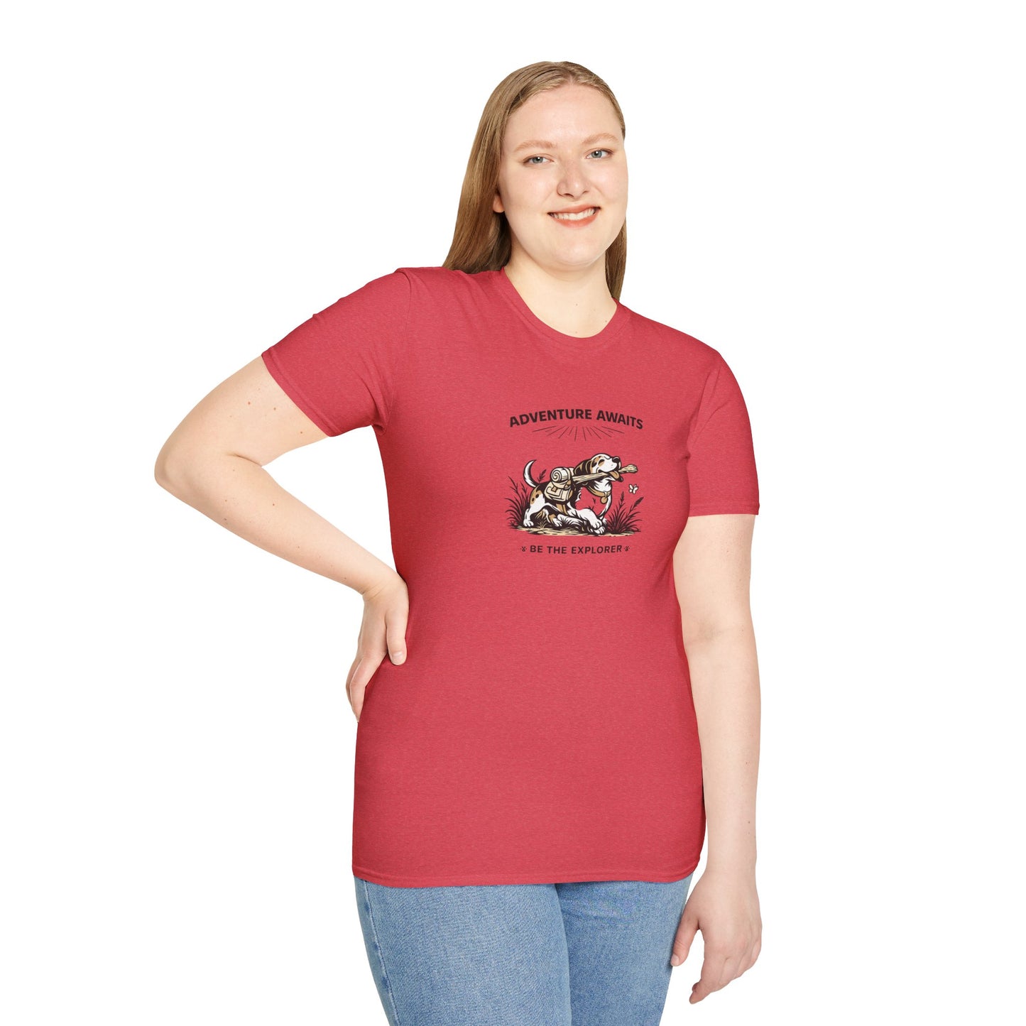 Adventure Awaits Be The Explorer  —  Black And White Minimalist Family Collection For Adult Dog Lovers
