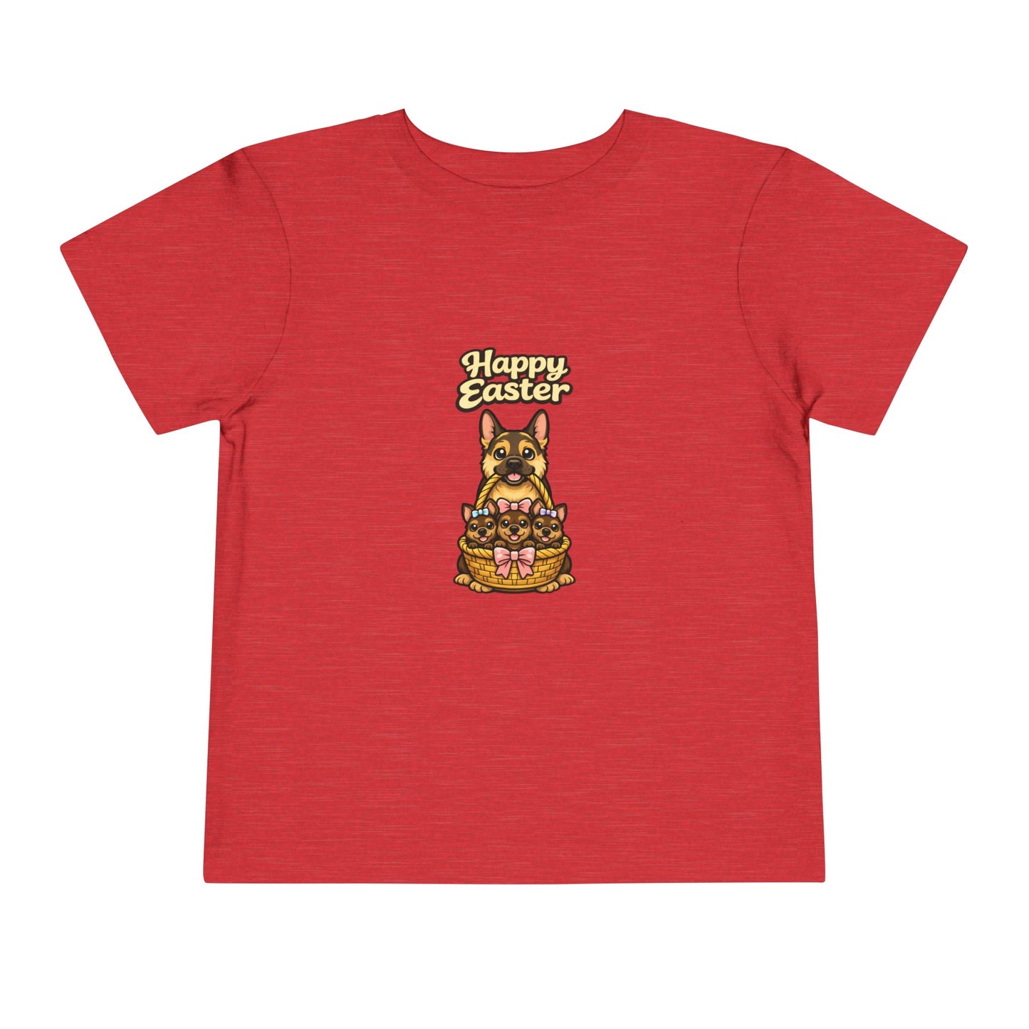 German Shepherd Family Happy Easter -- Toddler Dog Lover Tee
