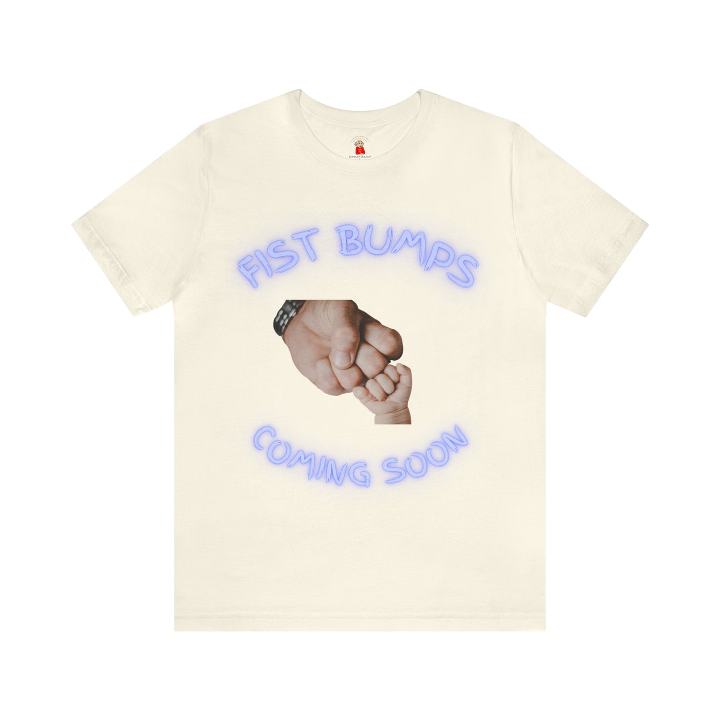 Baby Boy Blue Fist Bumps Coming Soon Unisex Jersey Short Sleeve Tee