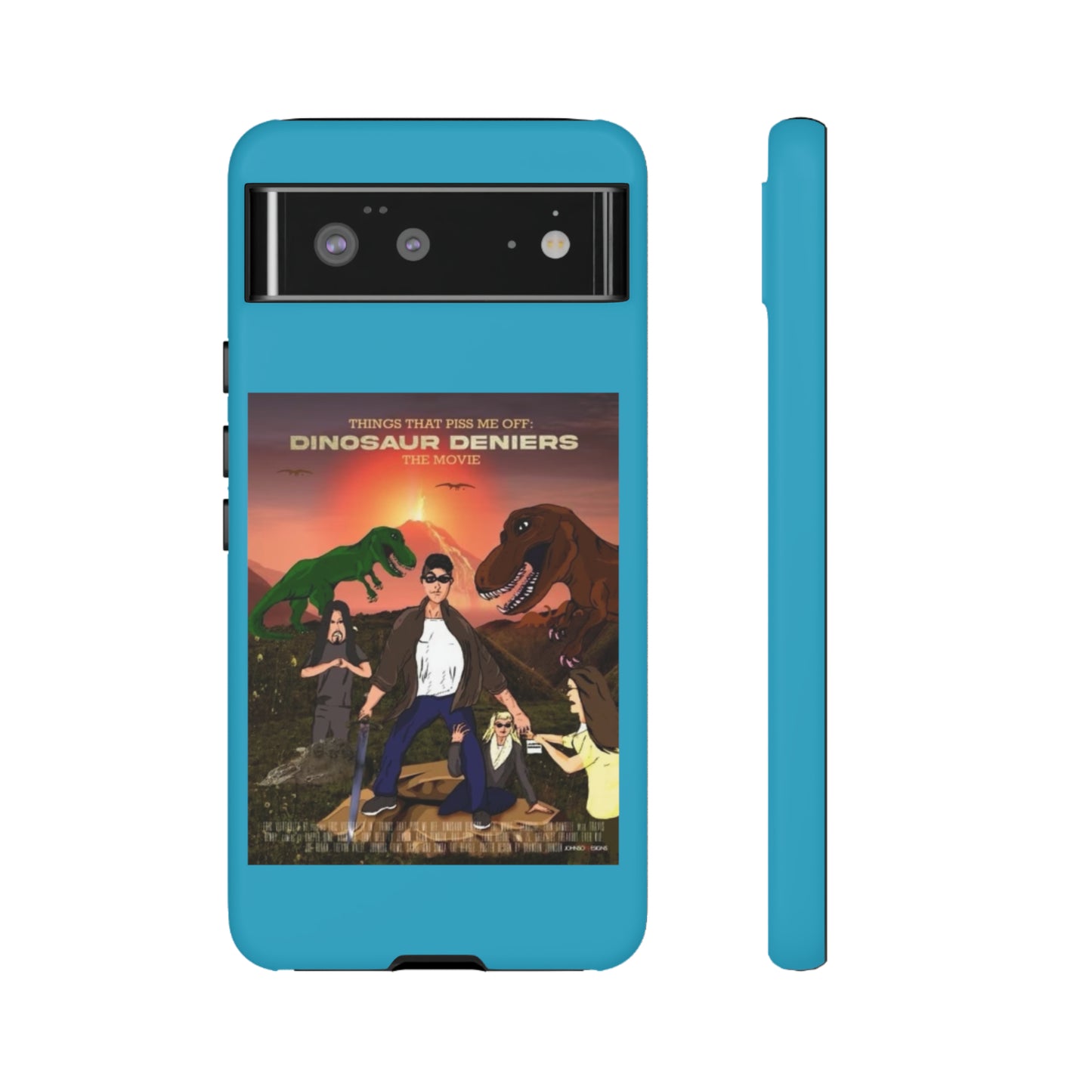 Dinosaur Deniers: The Movie Tough Phone Case (turquoise)