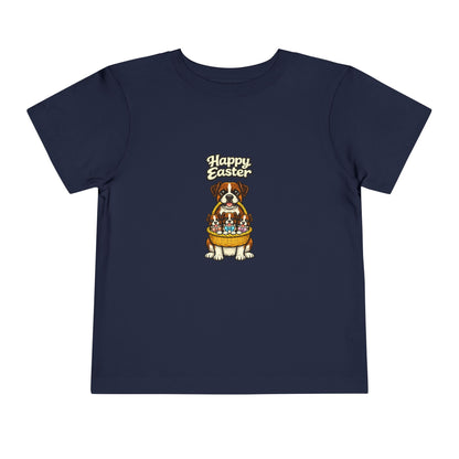 Boxer Family Happy Easter -- Toddler Dog Lover Tee