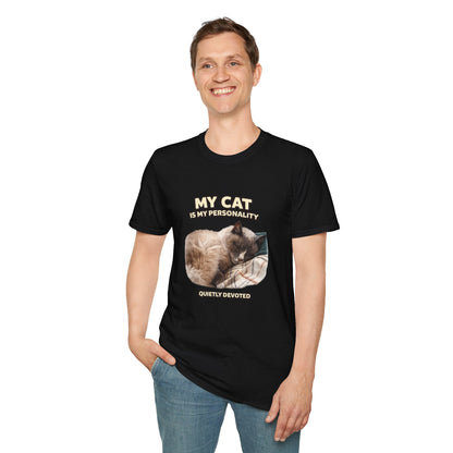 My Cat Is My Personality – "Quietly Devoted" – Personalized Custom Cat Shirt