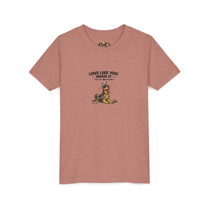 Love Like You Mean It -- Youth Dog Lover Tee