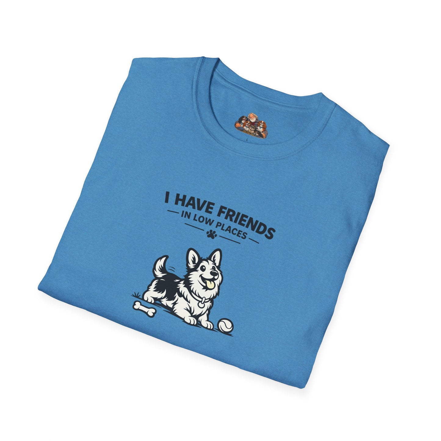 I Have Friends In Low Places  —  Black And White Minimalist Family Collection For Adult Dog Lovers