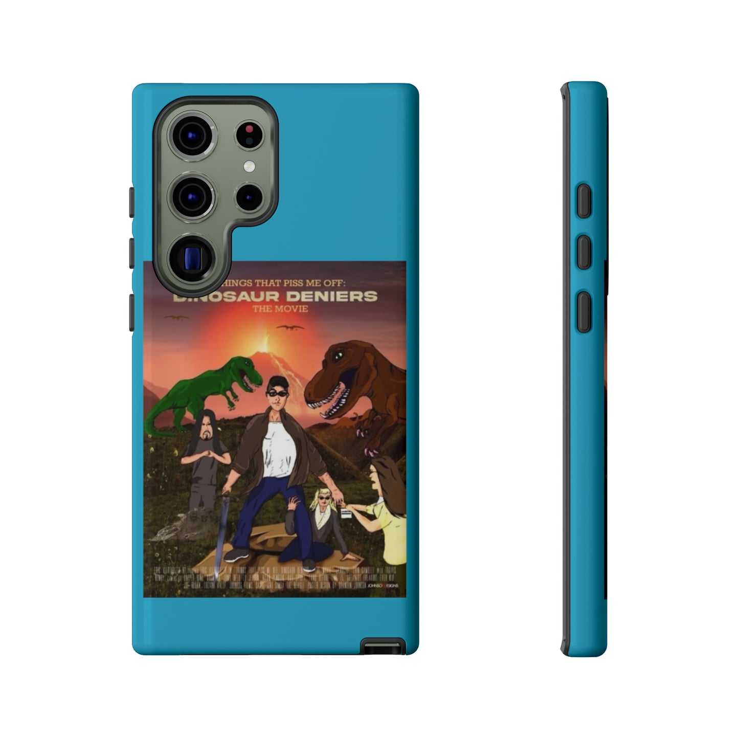 Dinosaur Deniers: The Movie Tough Phone Case (turquoise)