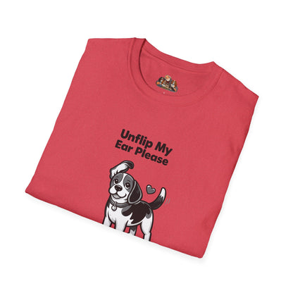 Unflip My Ear Please  —  Black And White Minimalist Family Collection For Adult Dog Lovers
