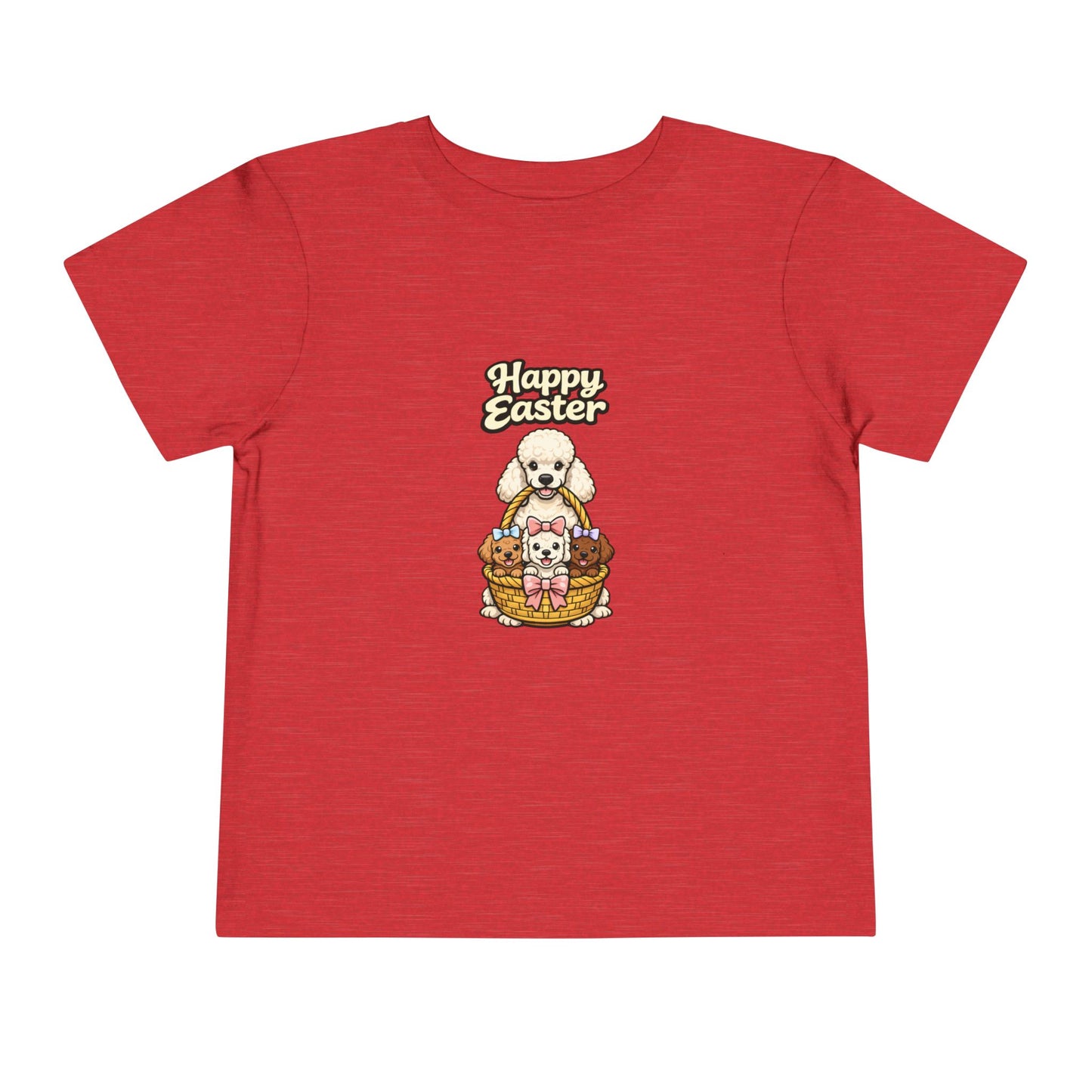 Poodle Family Happy Easter -- Toddler Dog Lover Tee
